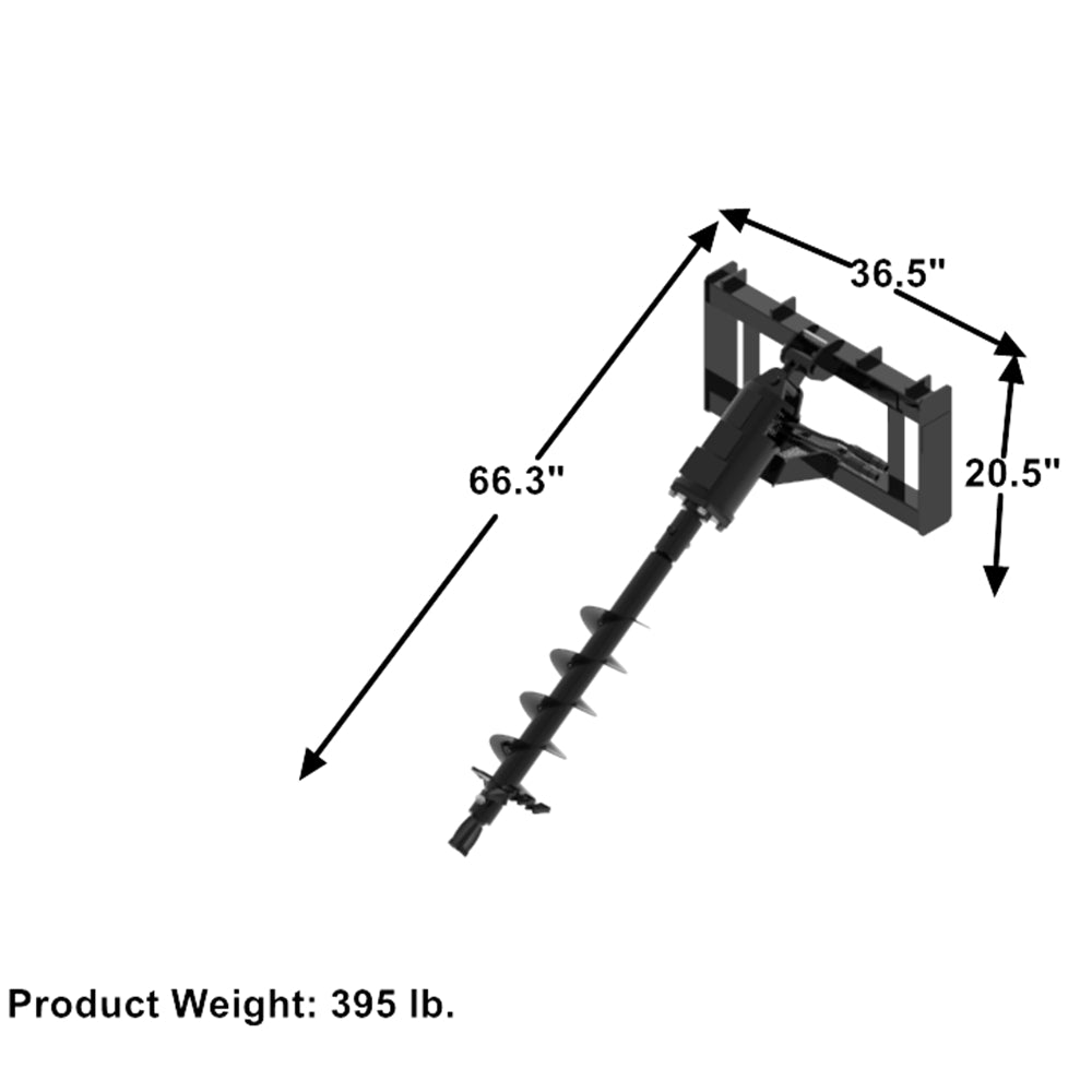 Hydraulic Drive Auger - Effortless Hole Digging, Planetary Gear, Long - Life Design