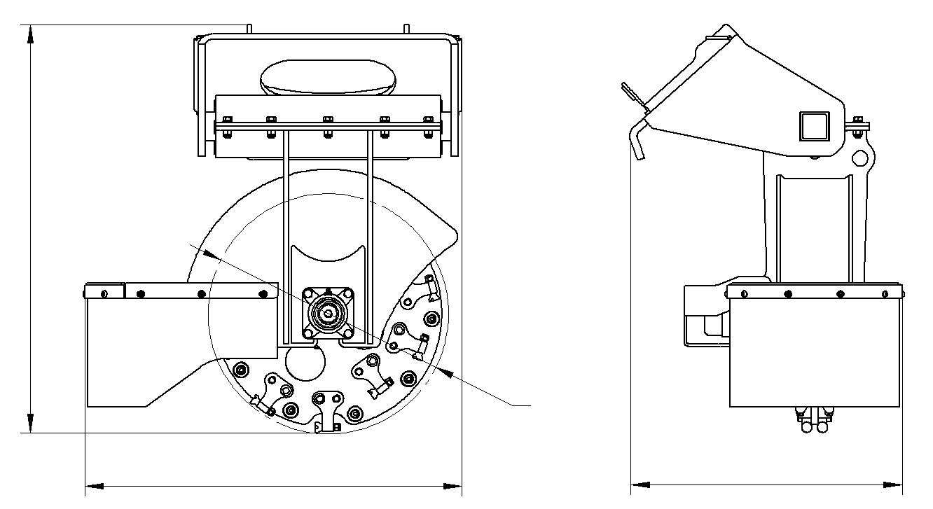 Stump Grinder-Mini Skid Steer Attachment