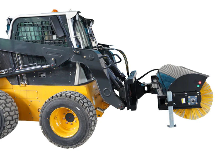 72" Skid Steer Hydraulic Bi-Directional Angle Rotary Broom, Sweeper