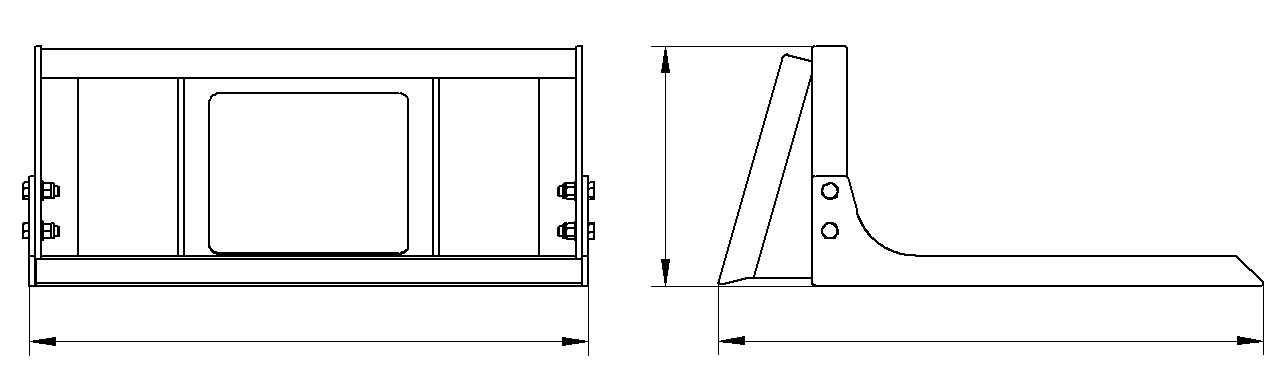 Leveling Bar-Compact Skid Steer Attachment