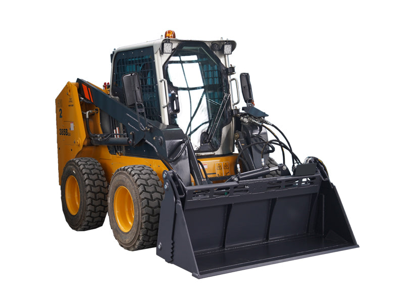 72" Skid Steer 4 in 1 Hydraulic Tilt Bucket with Low Profile Extended Bottom