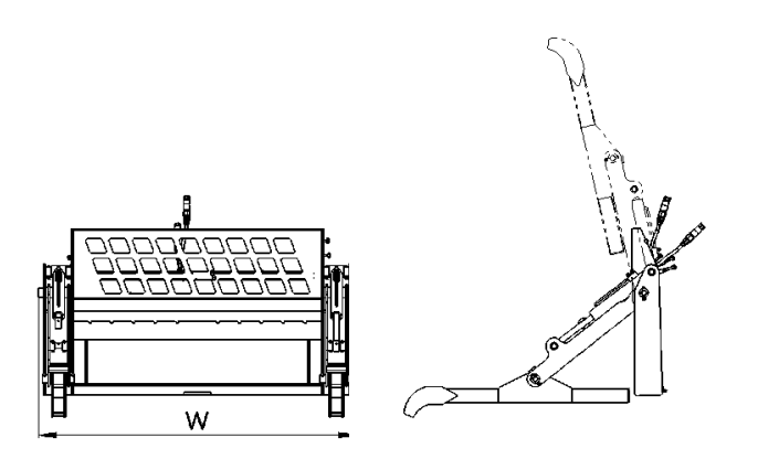 Skid Steer Loader Attachment Two-Cylinder Pipe Pallet Fork Grapple