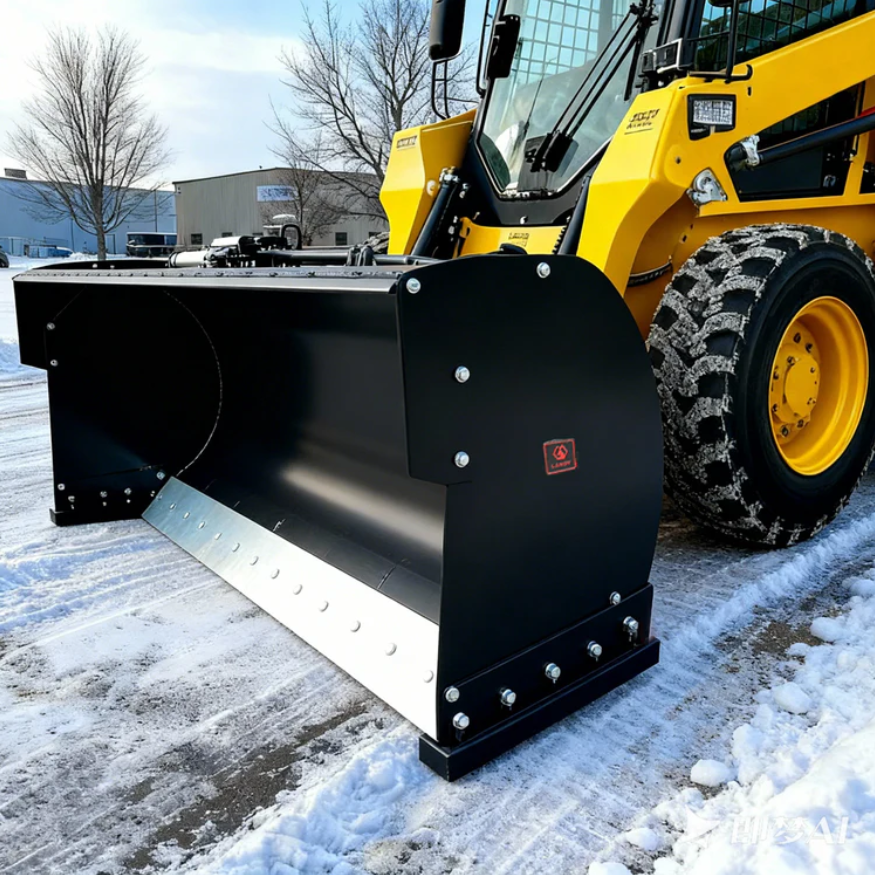 Skid Steer 84" Trip Edge Snow Plow, Snow Pusher
