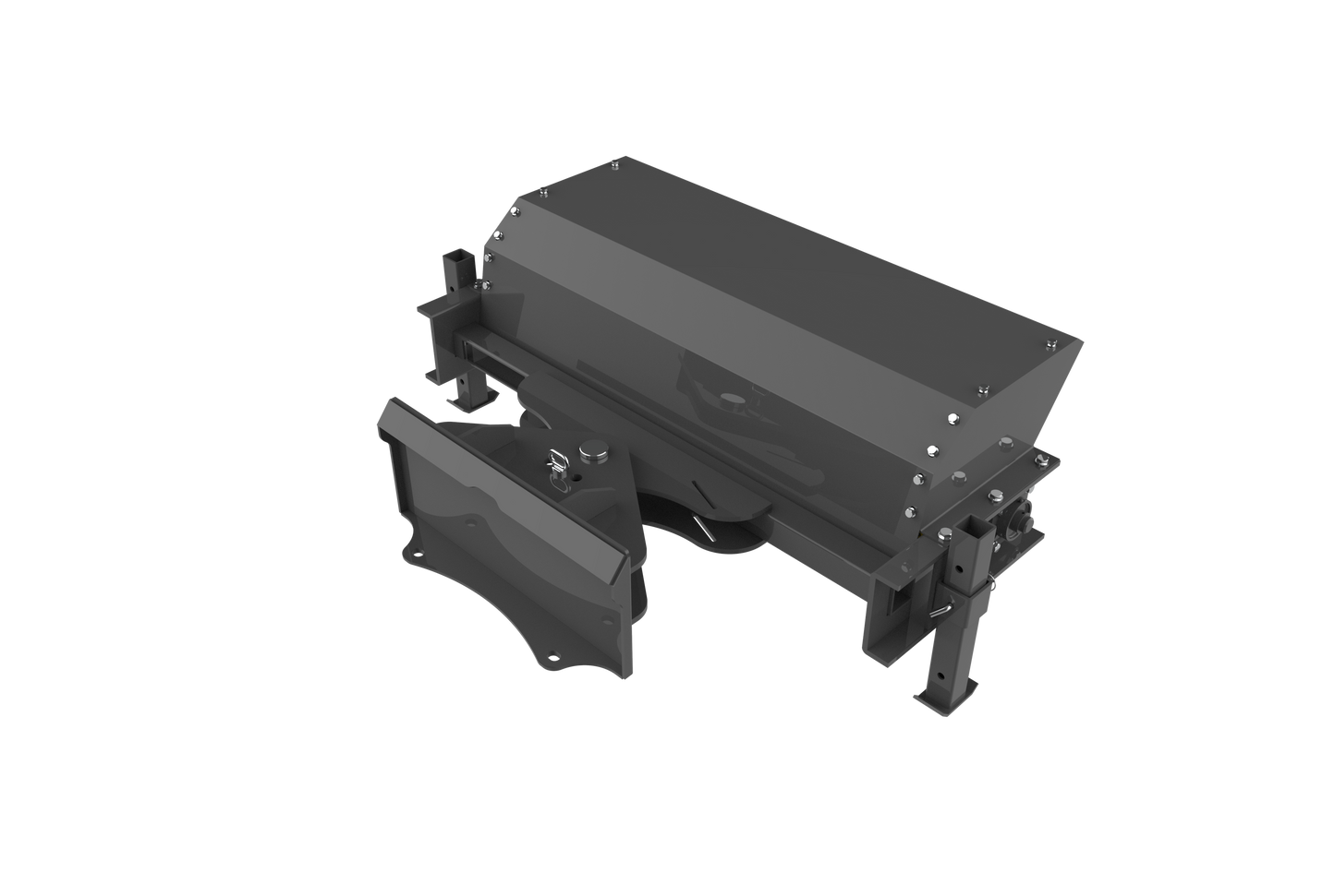 Angle Broom - Tilt Manually-Mini Skid Steer Attachment