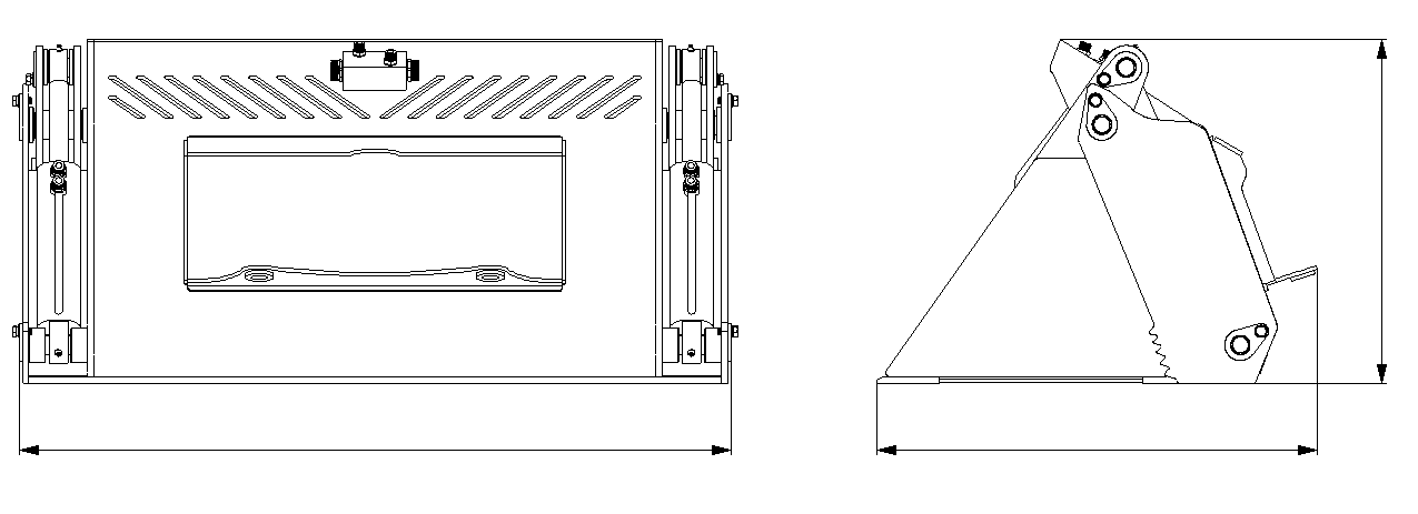 4 In 1 Bucket-Mini Skid Steer Attachment