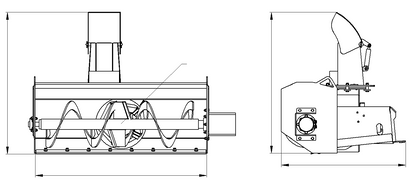 Hydraulic Snow Blower-Mini Skid Steer Attachment