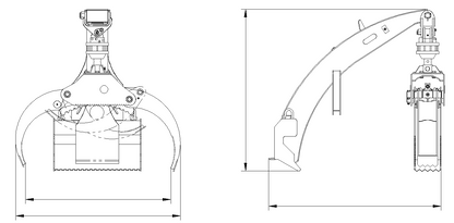 Log Grapple-Mini Skid Steer Attachment