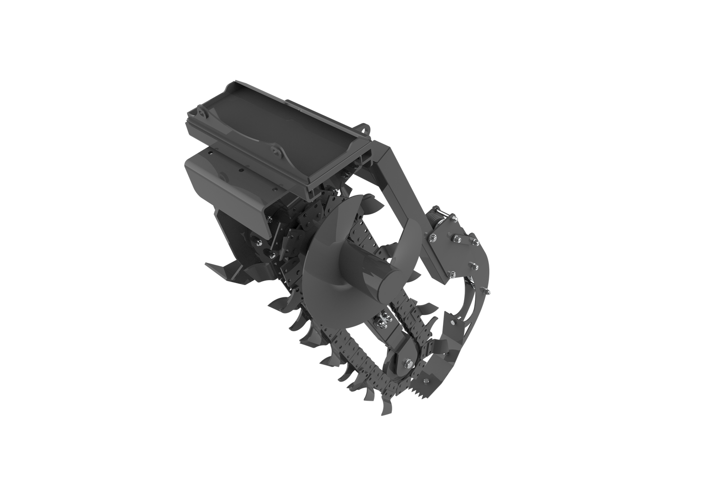Trencher-Mini Skid Steer Attachment