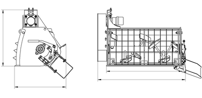 Concrete Mixer Bucket-Mini Skid Steer Attachment