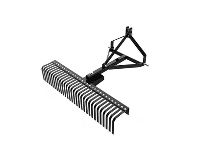 3 Point Landscape Rock Rake For Category 1 Compact Tractors