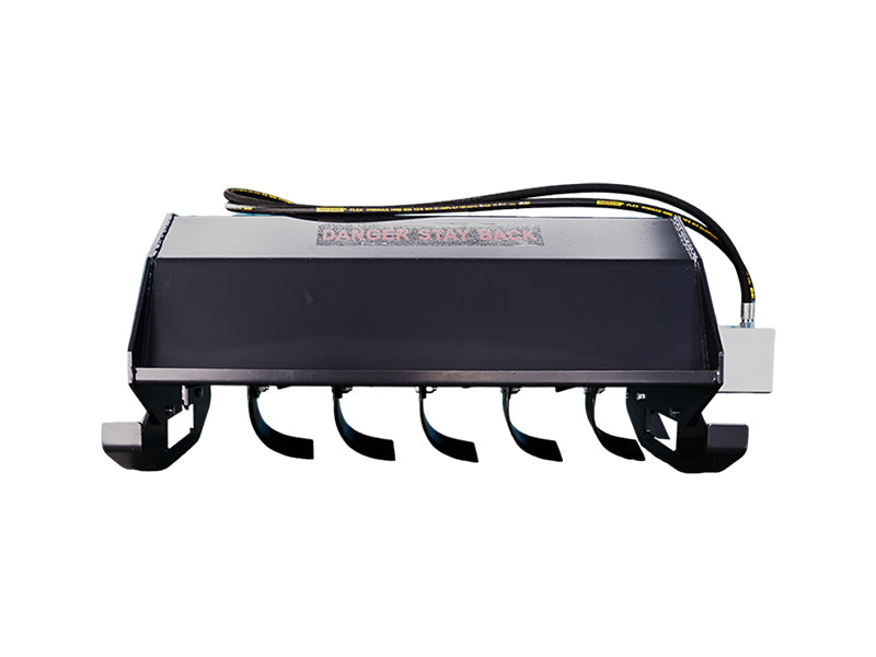 44'' Hydraulic Rotary Tiller Attachment - Compact Skid Steer