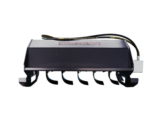 44'' Hydraulic Rotary Tiller Attachment - Compact Skid Steer