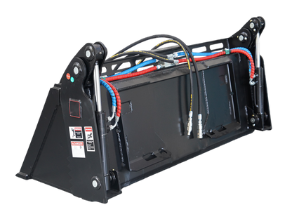 Construction Attachments 4 in 1 Skid Steer Low Profile Extended Bottom Bucket