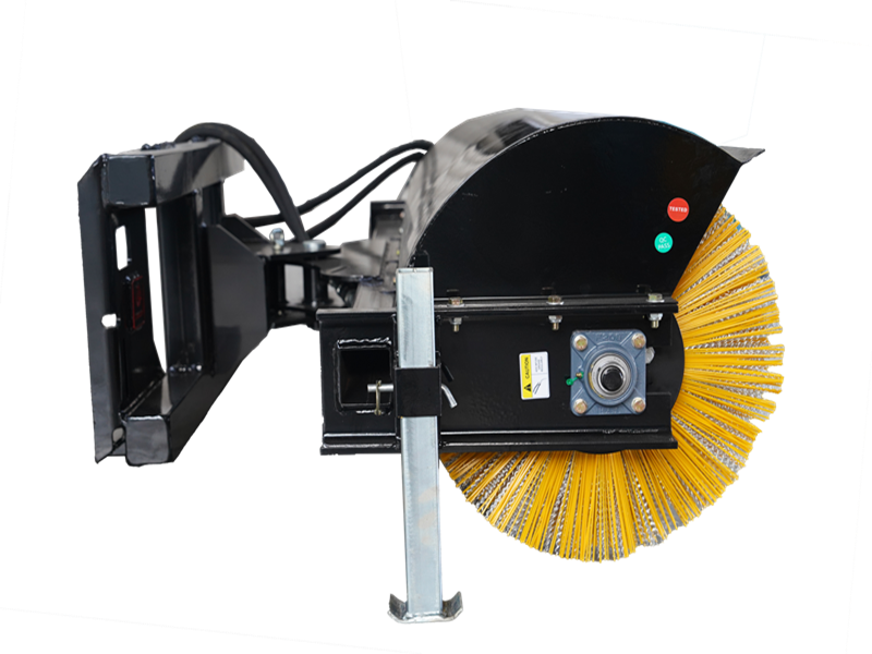 72" Skid Steer Hydraulic Bi-Directional Angle Rotary Broom, Sweeper