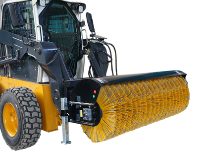 72" Skid Steer Hydraulic Bi-Directional Angle Rotary Broom, Sweeper