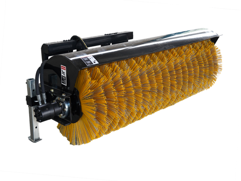 72" Skid Steer Hydraulic Bi-Directional Angle Rotary Broom, Sweeper
