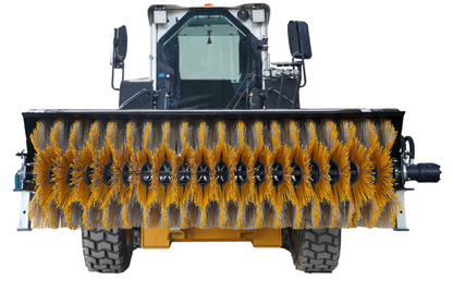 72" Skid Steer Hydraulic Bi-Directional Angle Rotary Broom, Sweeper
