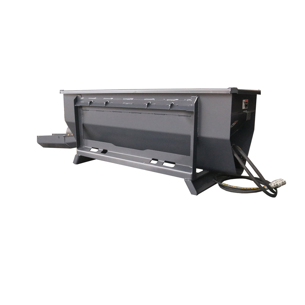 Skid Steer Auger Bucket Transport/Mix/Dispense Concrete, Wildlife Feed, and Agricultural Grains