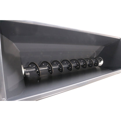 Skid Steer Auger Bucket Transport/Mix/Dispense Concrete, Wildlife Feed, and Agricultural Grains