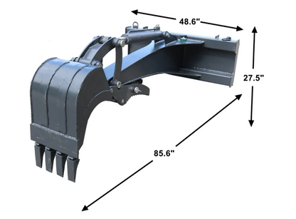 Skid Steer Backhoe Attachment - 15" Digger Bucket