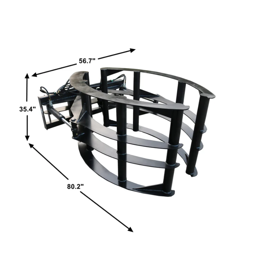 Skid Steer Round Hay Bale Grab