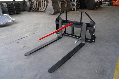 John Deere Loader Hay Frame Attachment w/ Bale & Stabilizer Spears