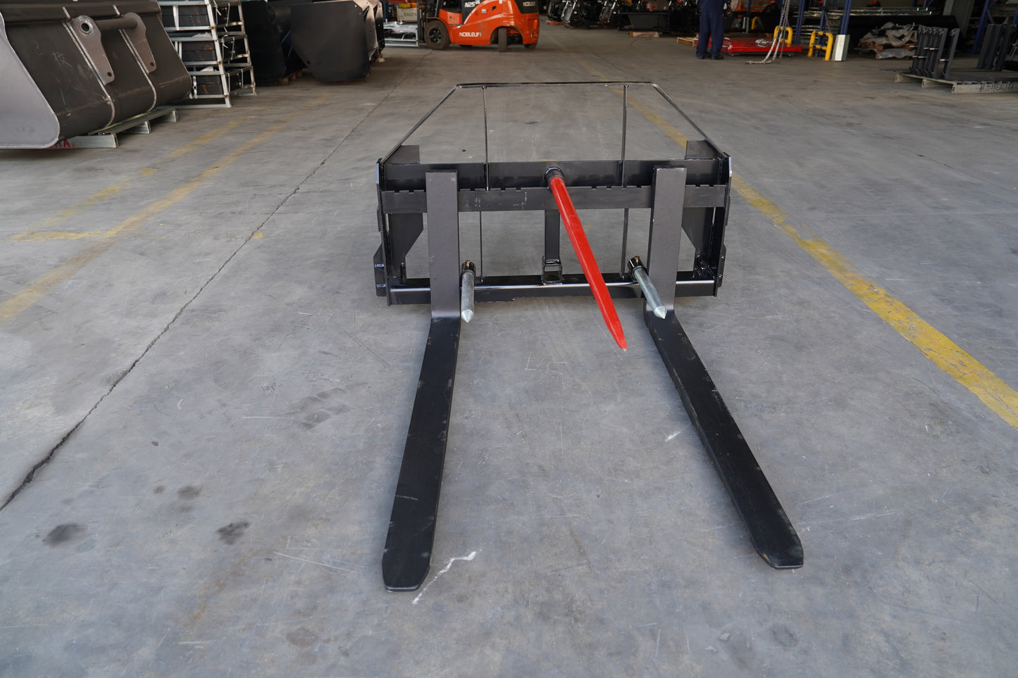 John Deere Loader Hay Frame Attachment w/ Bale & Stabilizer Spears