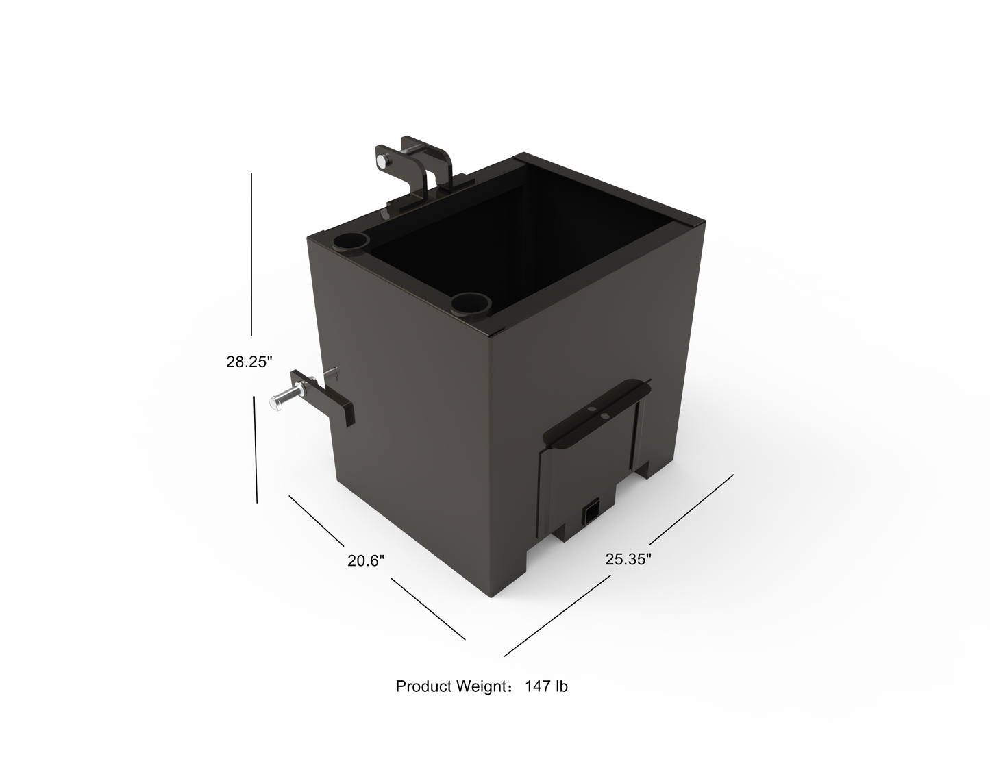 Ballast Box Category1 3 Point- Quick Hitch Compatible