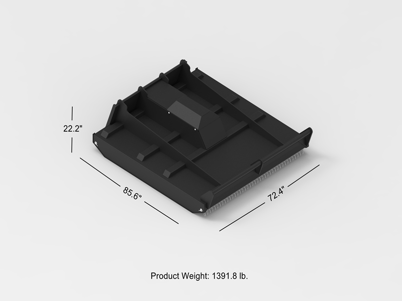 Brush Cutter Of Skid Steer Loader Equipment, High Flow Brush Mower Attachment, Lawn Mowers