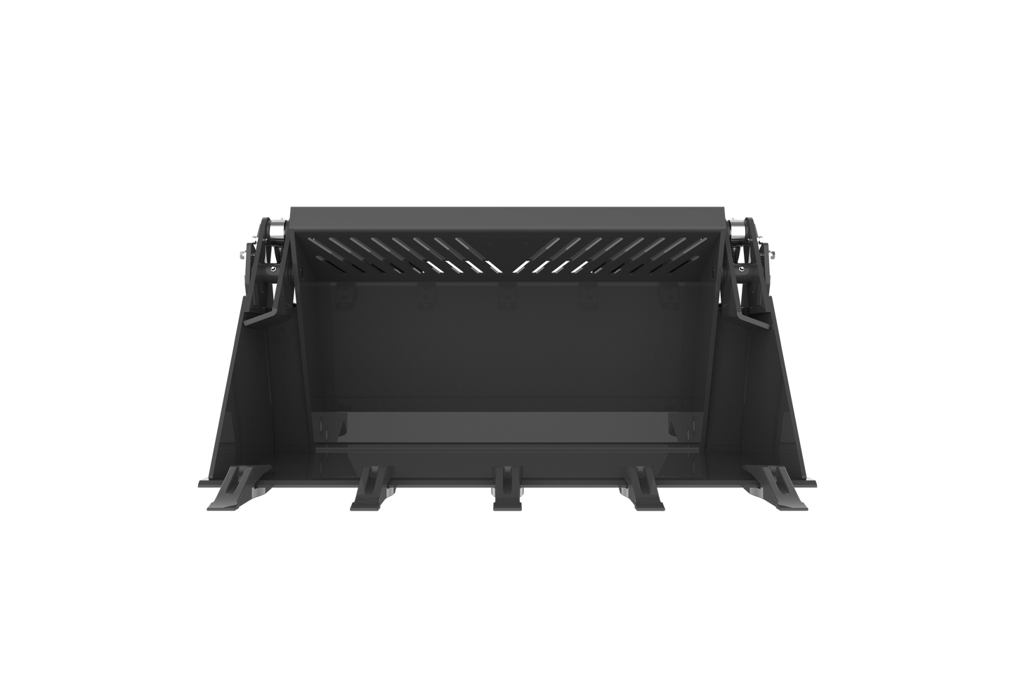 4 In 1 Bucket with Teeth - Multi-Purpose Dumping/Loading/Digging Tool, 20mm High-Tensile Steel, Optional Bolt-On Cutting Edge