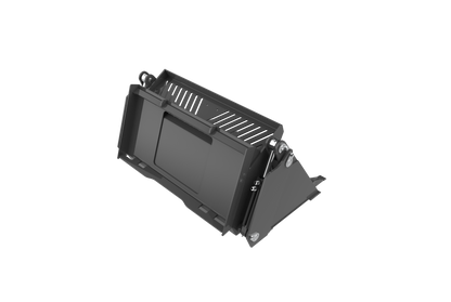 4 In 1 Bucket with Teeth - Multi-Purpose Dumping/Loading/Digging Tool, 20mm High-Tensile Steel, Optional Bolt-On Cutting Edge