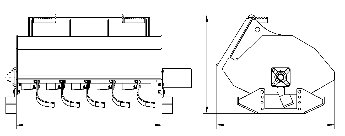 Rotary Tiller-Compact Skid Steer Attachment