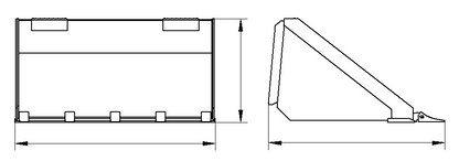 Heavy Duty Tooth Bucket for Compact Skid Steer - Quick Attach, Low Profile Design