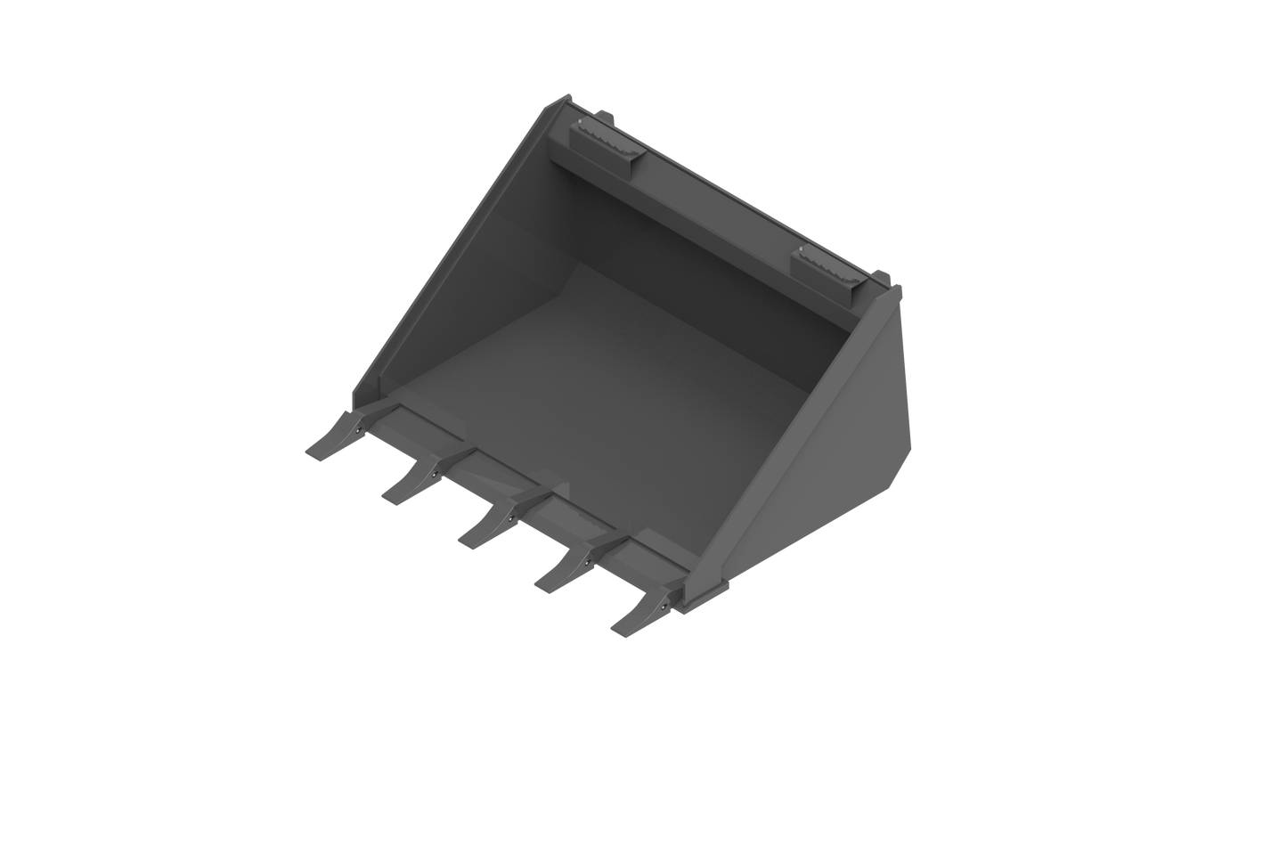 Heavy Duty Tooth Bucket for Compact Skid Steer - Quick Attach, Low Profile Design