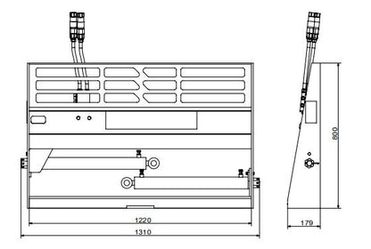 Skid Steer Hydraulic Positioning Pallet Forks Frame