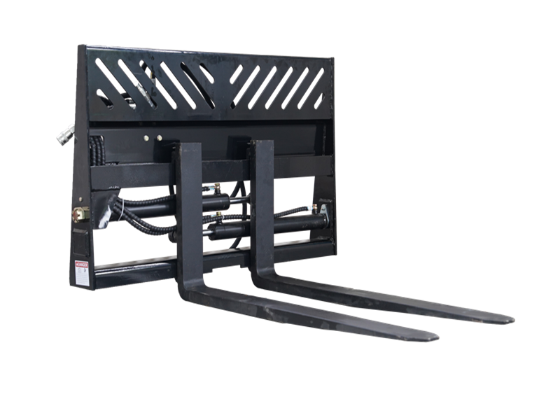 Skid Steer Hydraulic Positioning Pallet Forks Frame