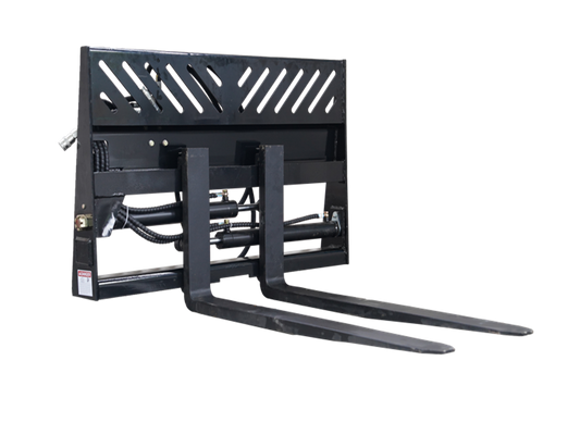 Skid Steer Hydraulic Positioning Pallet Forks Frame