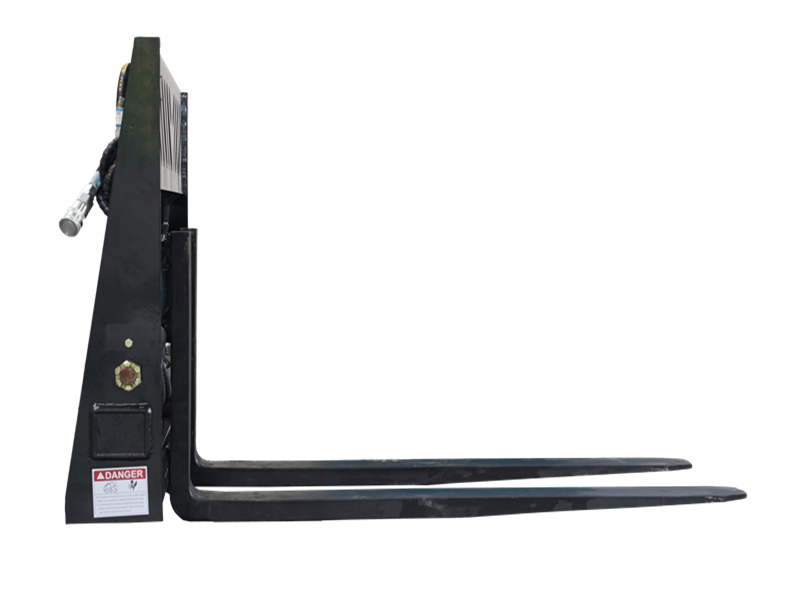 Skid Steer Hydraulic Positioning Pallet Forks Frame