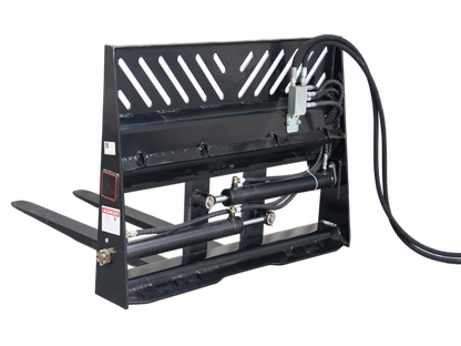 Skid Steer Hydraulic Positioning Pallet Forks Frame