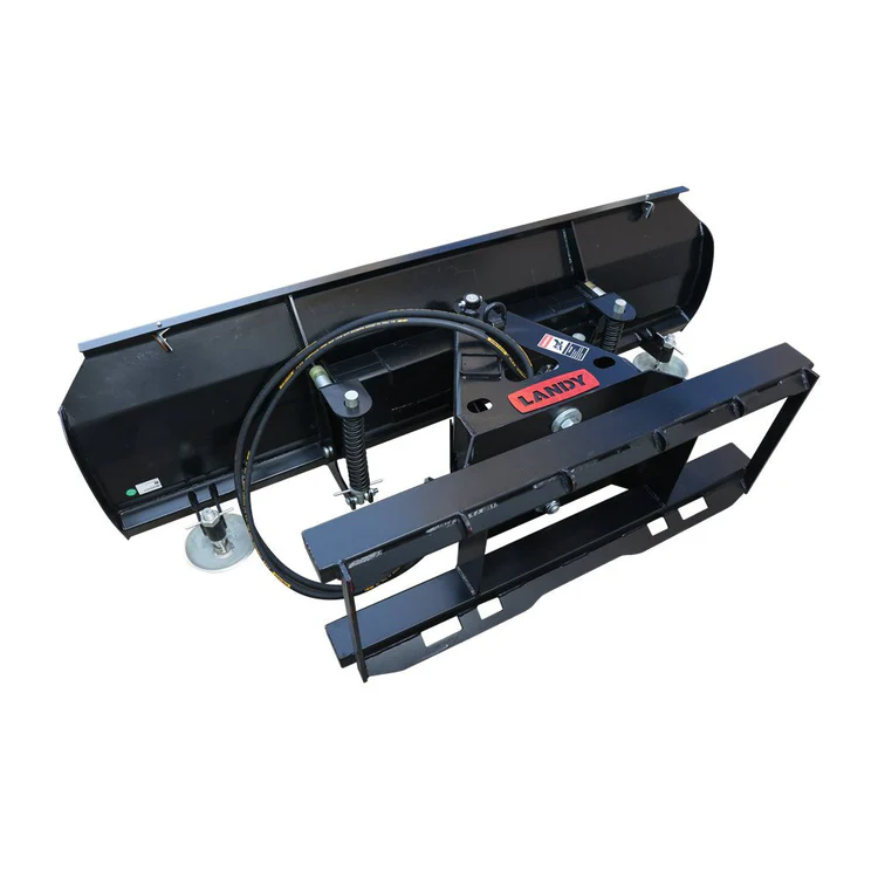Skid Steer 72" Extreme-Duty Pusher Snow Plow, Snow Blade, Dozer Blade Combo Attachment