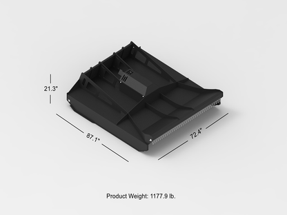 Heavy Duty Industrial Grade High Flow Skid Steer Brush Mover, Brush Cutter For Forest Machinery