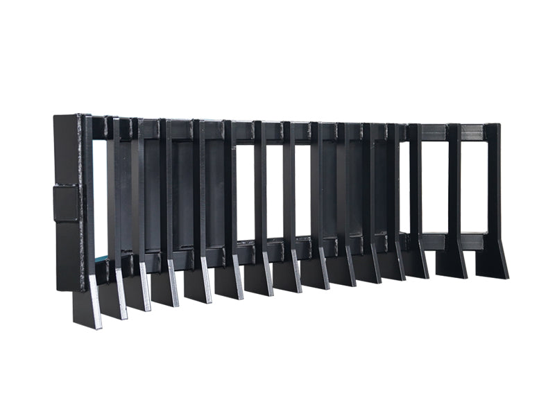 Heavy Duty Skid Steer Push Stick Rake Attachment