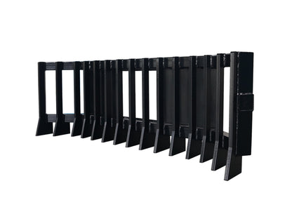 Heavy Duty Skid Steer Push Stick Rake Attachment