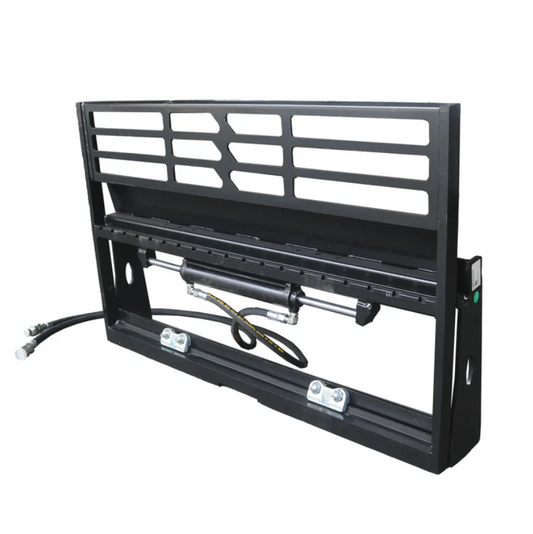 Skid Steer Adjustable Hydraulic Pallet Fork Frame Attachment