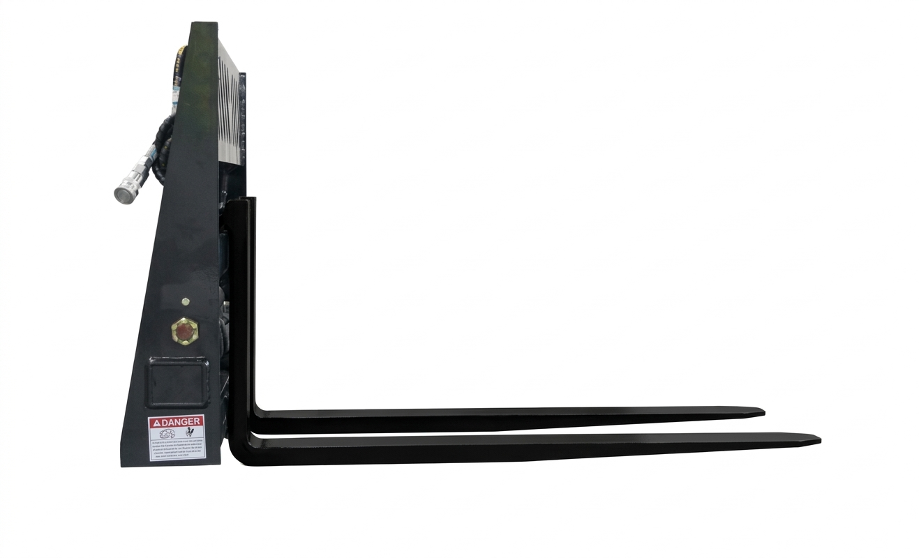 Skid Steer Hydraulic Positioning Pallet Forks Frame