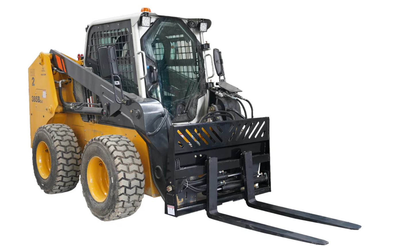 Skid Steer Hydraulic Positioning Pallet Forks Frame