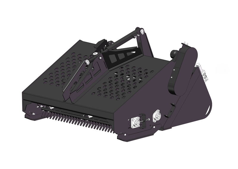 Skid Steer Hydraulic Landscape Rake Attachment