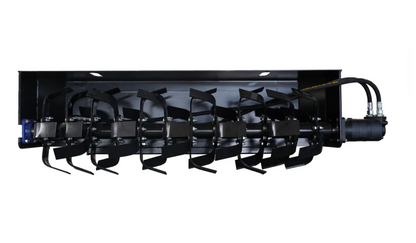 72" Skid Steer Light-Duty Rotary Tiller,Rototiller Attachments for Gardening