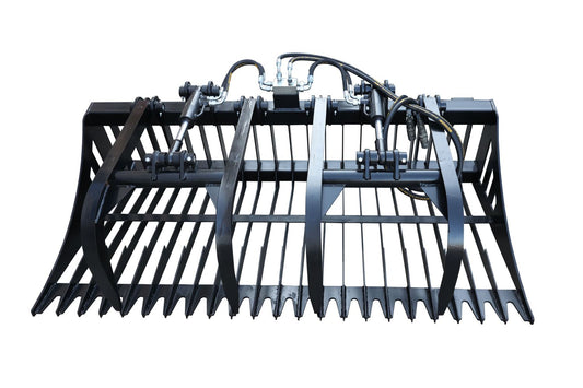 Skid Steer Rod Rock Grapple Bucket