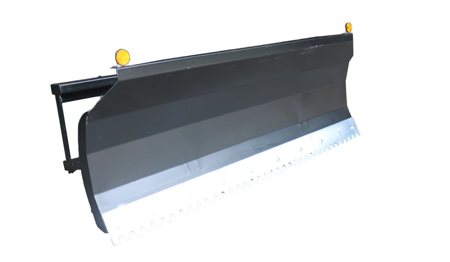Skid Steer 84" Extreme-Duty Pusher Snow Plow, Snow Blade, Dozer Blade Combo Attachment